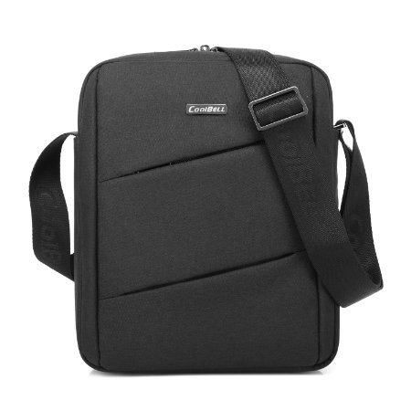 CoolBell 10.6 Inch Shoulder Bag Carrying Day Bag With Adjustable Shoulder Strap Simple Style Sleeve Case For Tablet / iPad (Black)