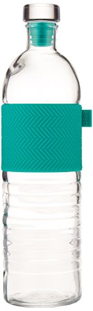 Ello Percy BPA-Free Glass Water Bottle with Stopper, 22-Ounce