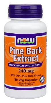 Now Foods Pine Bark Extract Veg Capsules 240 mg 90 Count