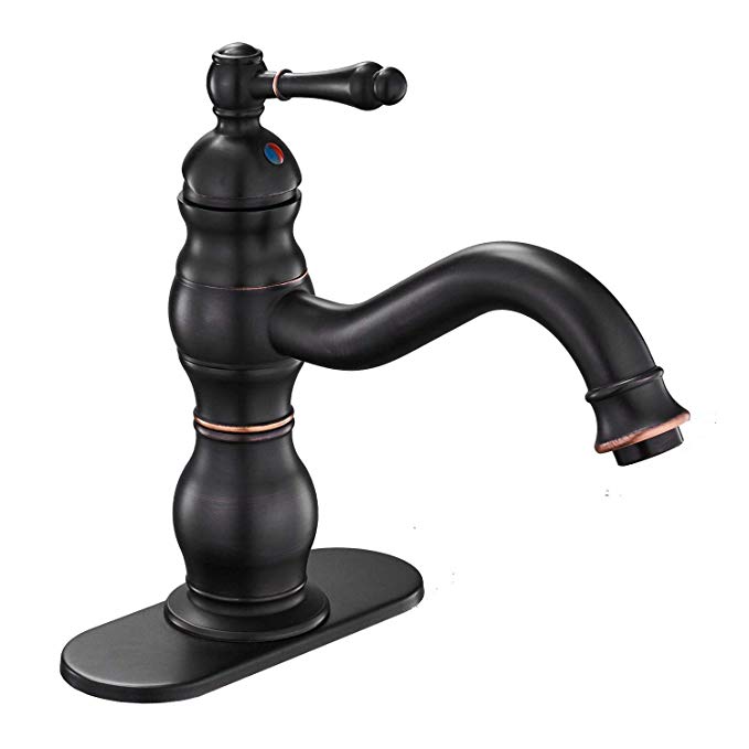 Era Swivel Spout Oil Rubbed Bronze Bathroom Sink Faucet Single Handle Commercial One Hole Lavatory Deck Mount