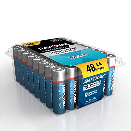 Rayovac AA Batteries, Alkaline Double A Batteries (48 Battery Count)