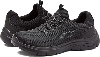 Avia Junction Women’s Slip On Sneakers - Comfortable, Breathable No Laces Shoes for Women with Memory Foam