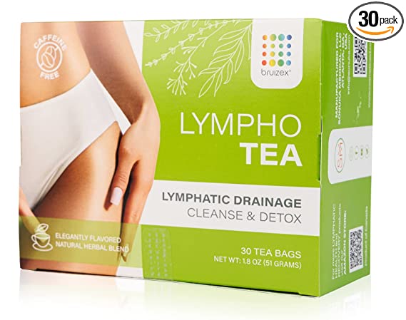 Lymphatic Tea: natural herbal tea blend for lymphatic system health, support & drainage, cleanse and detox I For liposuction, BBL, tummy tuck, lipedema, lymphedema I 30 Tea Bags