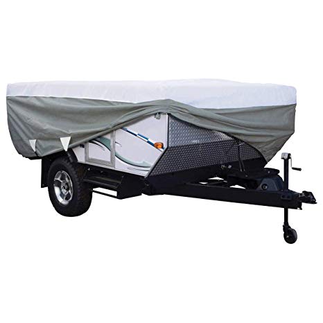 Classic Accessories OverDrive PolyPro 3 Deluxe Folding Camping Trailer Cover, Fits 16' - 18' Trailers
