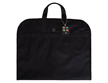 BAGSMART Travel Hanging Garment Bag Suit Cover Bag Black