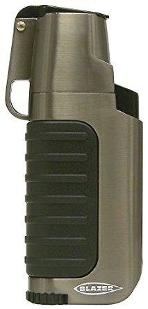 Blazer Venture Butane Refillable  Torch Lighter, Gun Metal