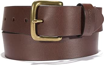 Carhartt Men's Casual Bridle Leather Belts, Available in Multiple Styles, Colors & Sizes