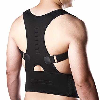 CFR Magnetic Posture Corrector Back Braces Shoulder Waist Lumbar Support Belt Humpback Prevent Body Straighten Slouch Compression Pain Relief UPS Post