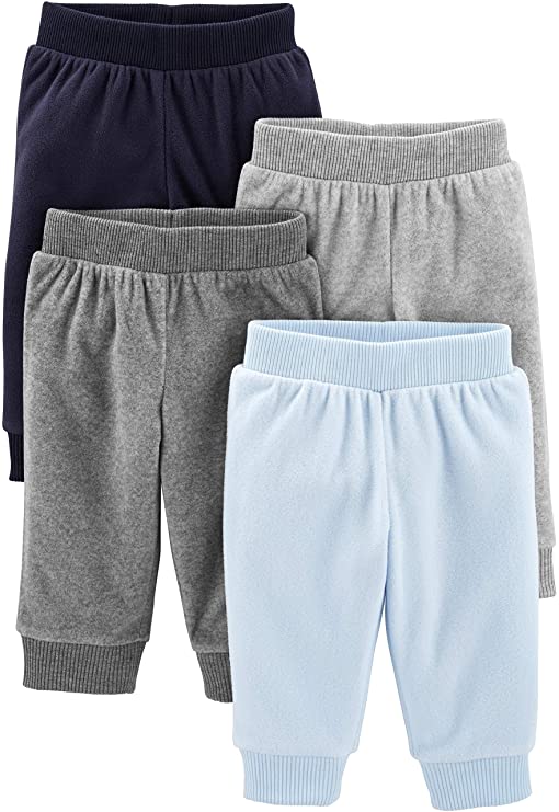 Simple Joys by Carter's Baby Boys' 4-Pack Fleece Pants