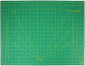 Self-Healing Cutting Mat, FOME A2 Size Cutting Mat 18x24in 5 Layer PVC Construction Double Sided Non-Slip 3mm Thick Professional Gridded Rotary Mat for Cutting, Sewing, Crafts and Cropping Photos