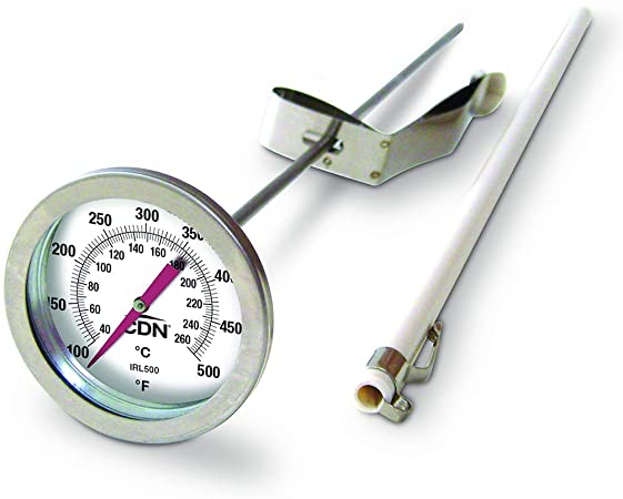 CDN Insta-Read Long Stem Fry Thermometer, 100 to 500 F