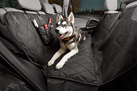 Satori Waterproof Dog Seat Cover Pet Seat Cover for Pets 100% Waterproof Pet Seat Cover Hammock 600D Heavy Duty Scratch Proof Nonslip Durable Soft Pet Back Seat Covers for Cars Trucks and SUVs