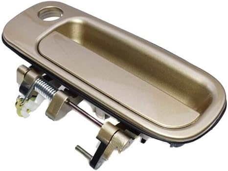 Eynpire 8089 Exterior Outside Front Left Driver Side Door Handle Compatible with 1992 1993 1994 1995 1996 Toyota Camry Beige/Gold