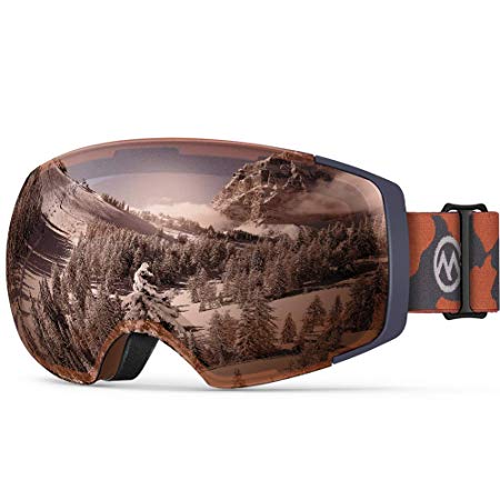 OutdoorMaster Ski Goggles PRO - Frameless, Interchangeable Lens 100% UV400 Protection Snow Goggles for Men & Women