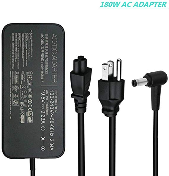 New 180W 19.5V 9.23A ADP-180MB F, FA180PM111 AC Adapter Compatible Asus Rog G750JM G750JS G750JW G750JX G751JL G751JM G752VL G752VTG-Series Gaming Laptop Charger