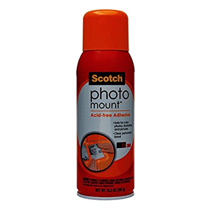 Scotch(R) Photo Mount (TM) Photo-safe Spray Adhesive, 6094, 10.3 oz