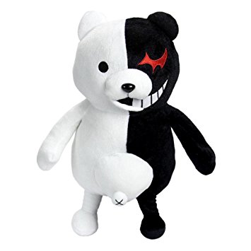35cm Dangan Ronpa Super Danganronpa 2 Mono Kuma Black&White Bear Plush Doll Toy by HiRudolph