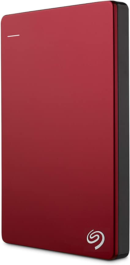 Seagate Backup Plus Slim 2TB External Hard Drive Portable HDD – Red USB 3.0 for PC Laptop and Mac, 2 Months Adobe CC Photography (STDR2000103)