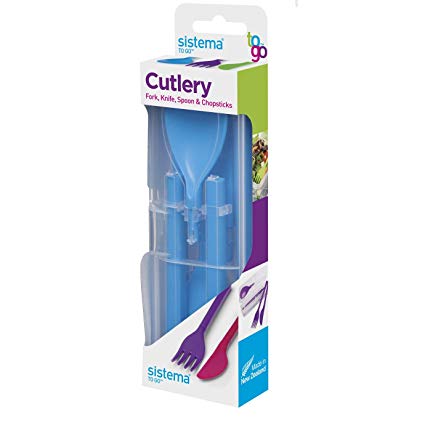 Sistema To Go Cutlery Set - Reusable - Blue