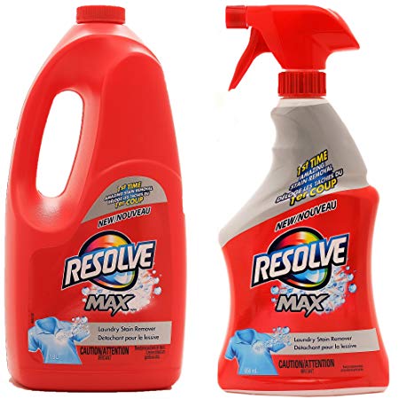 Resolve Max (Spray 'N Wash) Trigger & Refill Mega Value Pack, 22 fl.oz Trigger   61 fl. oz. Refill (Total 83 fl. oz.)