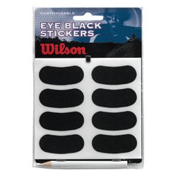 Wilson Eye Black Stickers with White Pencil (Black, One Size Fits All)