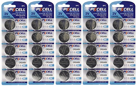 BlueDot Trading CR2450 Lithium Cell Battery, 25 Count