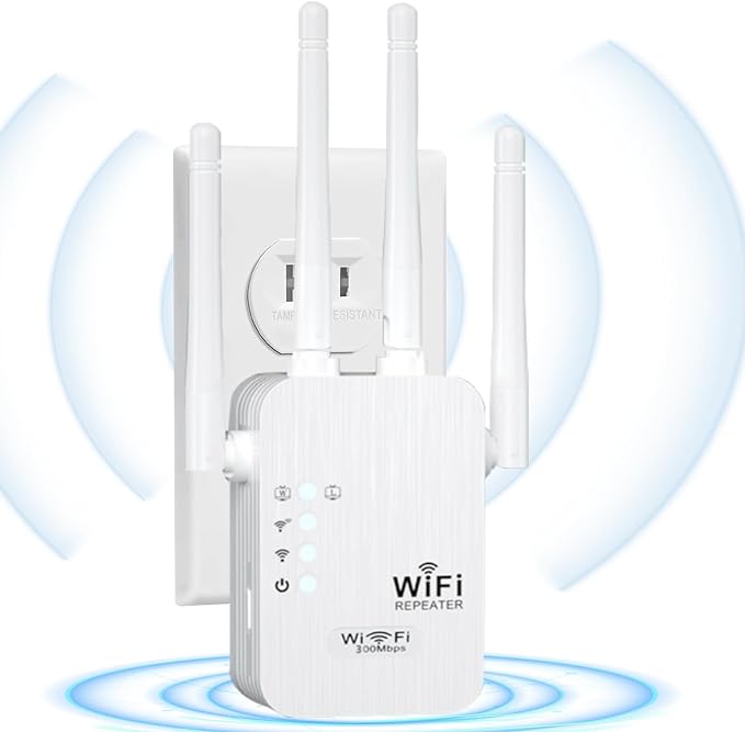 WiFi Extender, 2024 Newest WiFi Booster and Signal Amplifier up to 9568Sq.ft, WiFi Extenders Signal Booster for Home, Internet Booster, Repeater with Ethernet Port & Access Point