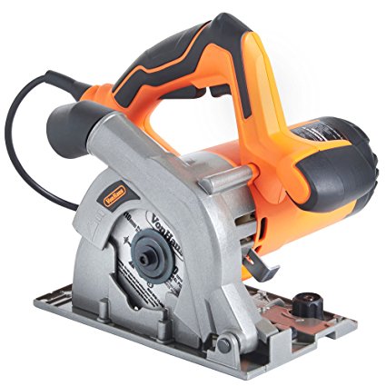 VonHaus 1050W Circular Saw 110mm 240V Multi-Purpose Plunge 28mm with Track Guides Jig Accessory Set – 12,000 RPM