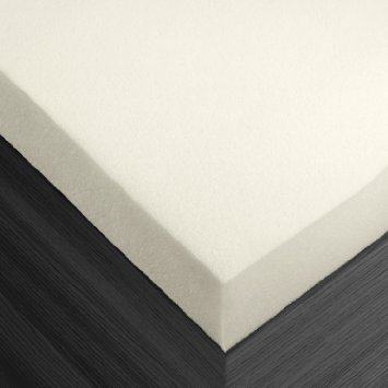 Restoration 2-Inch Memory Foam Mattress Bed Topper Pad - Queen - 3-Year Warranty