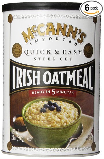 McCann's Steel Cut Irish Oatmeal, Quick & Easy, 24 oz (Pack of 6)