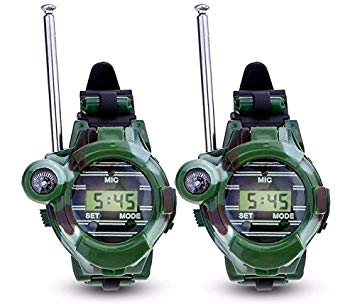Anlising Watch Walkie Talkies, Walkie Talkie For Kids Two-Way Long Range Watch Radio Transceiver 7 In 1 Electronic Outdoor Interphone Watch Outdoor Toy Gift Extra Battery＆Scarf＆Screwdriver