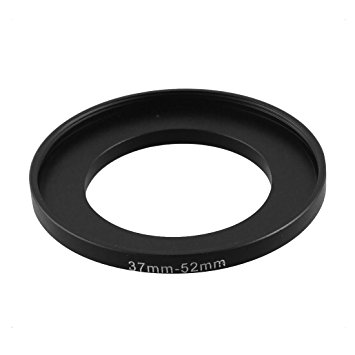 Camera Lens Filter Step Up Ring 37mm to 52mm Adapter Black