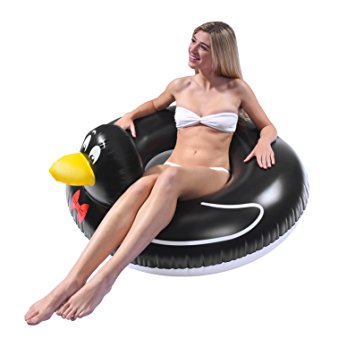 GoFloats Penguin Party Tube Inflatable Raft