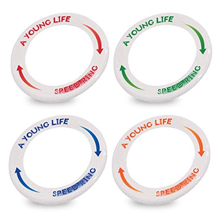 Cool Frisbees for Kids Toys Bulk [4 Pack Set]– Glow in The Dark Frisbee Rings – Light Flying Disc Floats On Water – Best for Outdoor Fun & Family Games, Golf Discs, Stocking Stuffers! - Made in USA