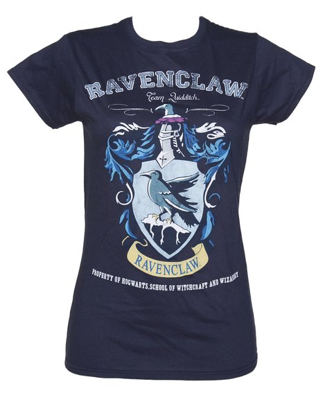 Womens Navy Harry Potter Ravenclaw Team Quidditch T Shirt