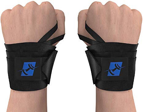 ProFitness 18" Weight Lifting Wrist Wraps W/Thumb Loop Hole for Men & Women | Great for Weightlifting, Powerlifting, Cross Training & Strength Training | Premium Wrist Stability & Injury Prevention