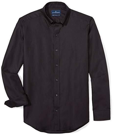 Buttoned Down Men's Tailored Fit Button-Collar Supima Cotton Sport Shirt