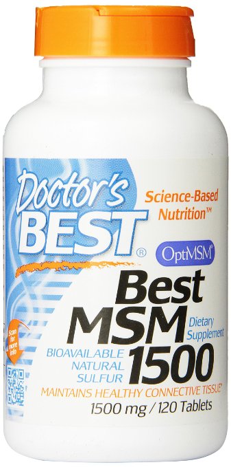 Doctors Best Best MSM 1500 mg Tablets 120-Count