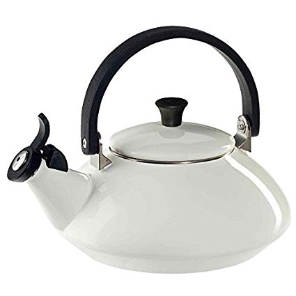 Le Creuset Enamel-on-Steel Zen 1-2/3-Quart Teakettle, White