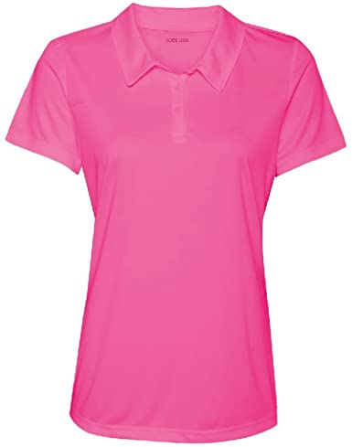 Women's Dri-Equip Golf Polo Shirts Button Golf Polo's in 20 Colors XS-3XL