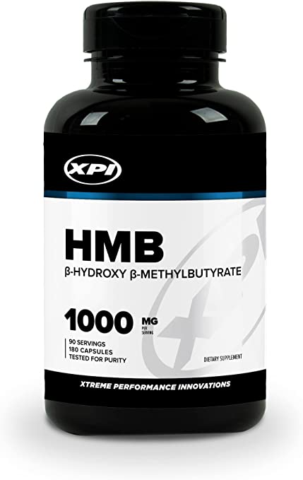 XPI HMB Supplement, 1000mg Per Serving, 90 Servings, 180 Capsules, Tested for Purity