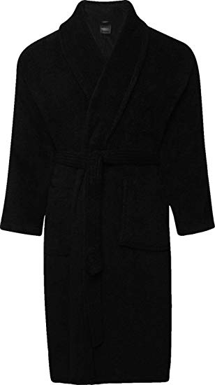 Adore Home Mens and Ladies 100% Cotton Terry Toweling Shawl Collar White Bathrobe Dressing Gown Bath Robe