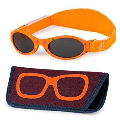 Baby Sunglasses with strap- Infant, Toddler Boy & Girl 0-12 month- Age 3, UV 400