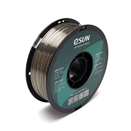 eSUN Silk PLA 3D Printer Filament, Dimensional Accuracy  /- 0.03 mm, 1 kg Spool, 1.75 mm, Bronze