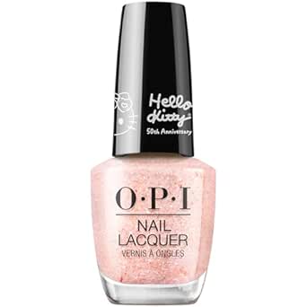 OPI Nail Lacquer, Up to 7 Days of Wear, Chip Resistant & Fast Drying, Hello Kitty 50th Collection, 0.5 fl oz