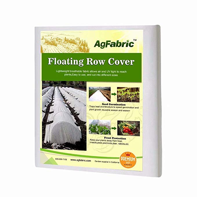 Agfabric Warm Worth Advanced-Heavy Floating Row Cover & Plant Blanket, 1.2oz Fabric of 10x50ft for Frost Protection, Harsh Weather Resistance& Seed Germination