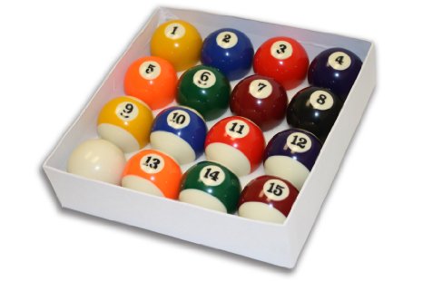 Empire USA Deluxe Pool Ball Set Standard Size 2-1/4"