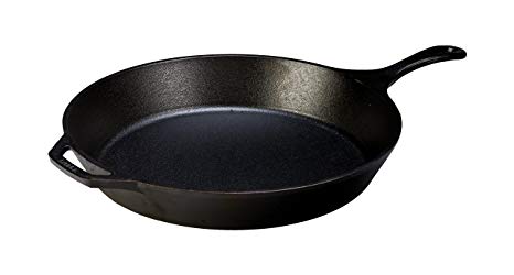 Lodge L14SK3 15-Inch Logic Pre-Seasoned Cast-Iron Skillet (Black)