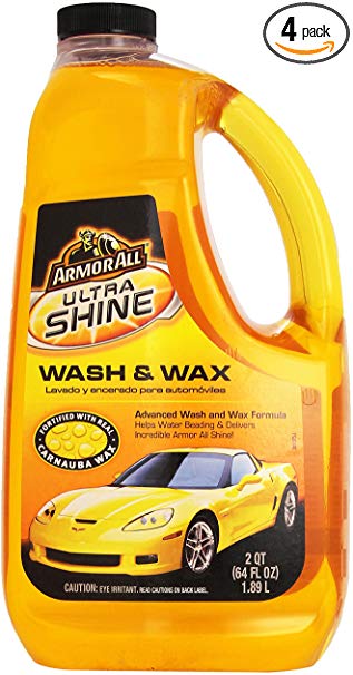 Armor All Ultra Shine Wash and Wax, 64-Fluid Ounce Bottles (Pack of 4)