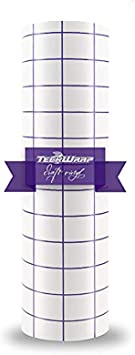 TECKWRAP Vinyl Transfer Paper Tape 12" x 12 FT Clear Purple Grid Perfect Alignment for Permanent Adhesive Craft Vinyl